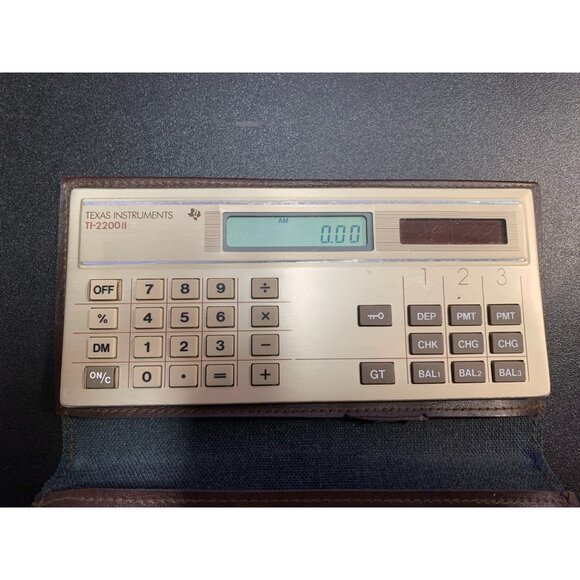 Texas Instruments Other - Vintage 1986 Texas Instruments TI-2200II Financial Calculator Solar Tested Case